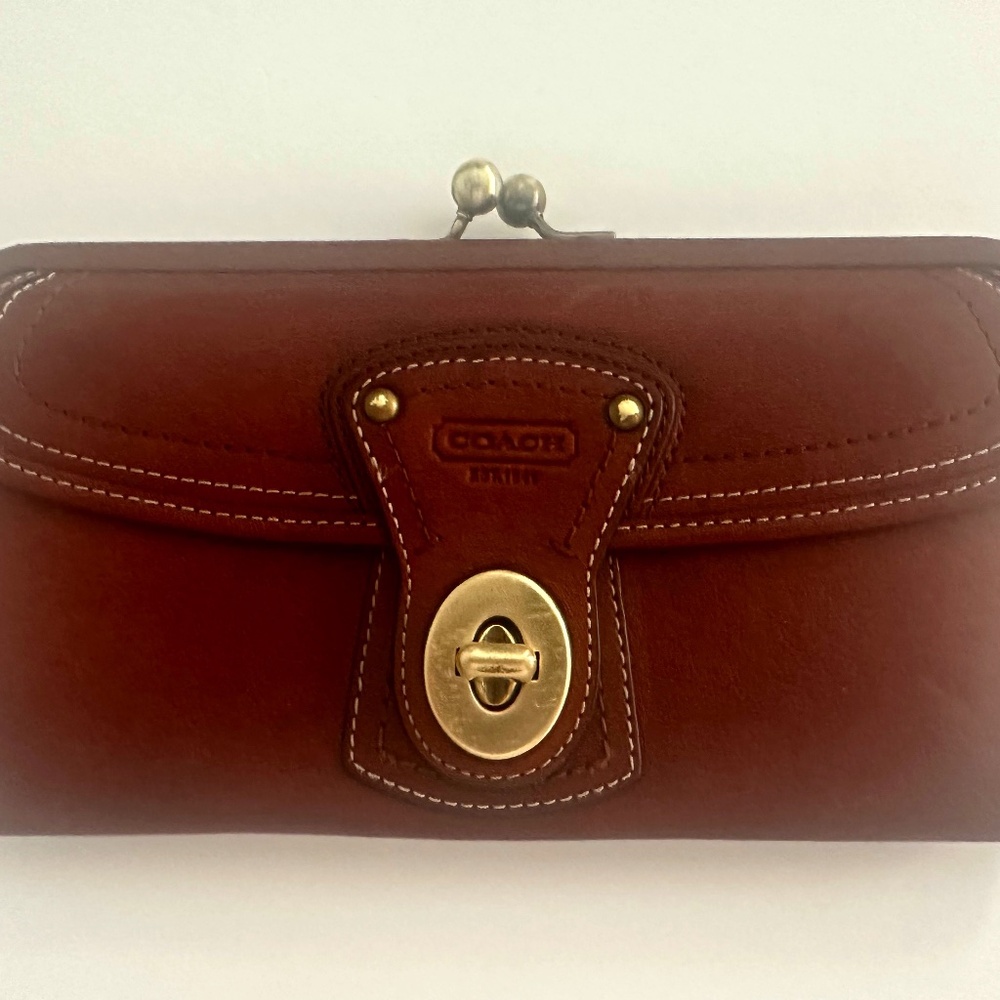 Coach Kisslock Gigi whiskey wallet 65th anniversary legacy
